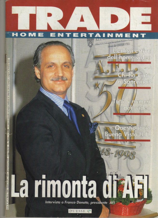 TRADE HOME ENTERTAINMENT magazine side cover March 1998