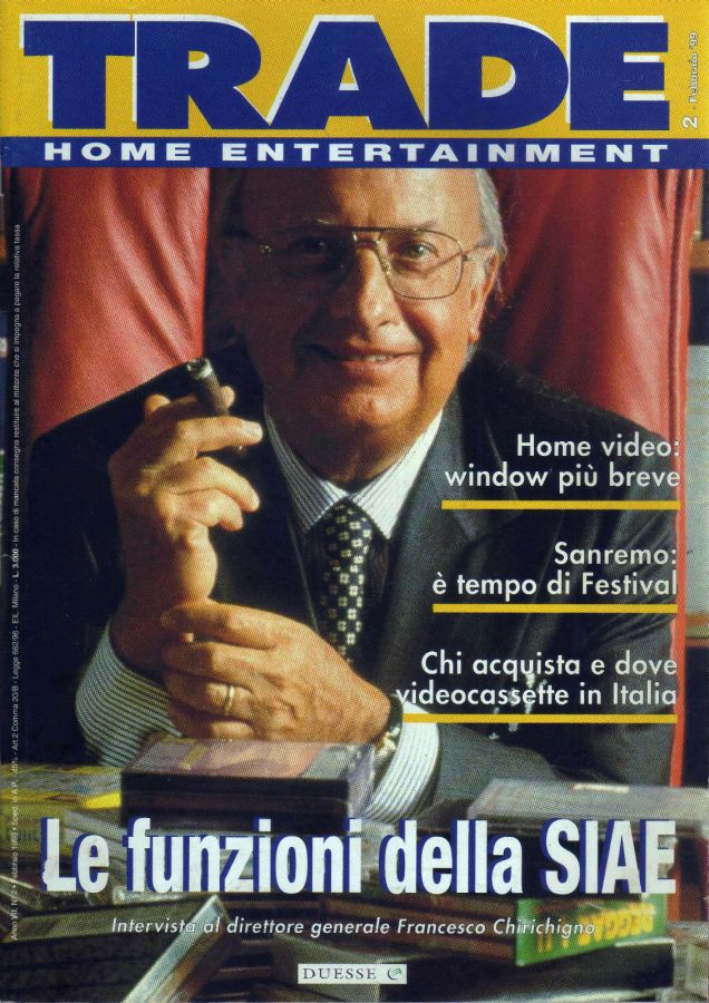 TRADE HOME ENTERTAINMENT magazine side cover February 1999