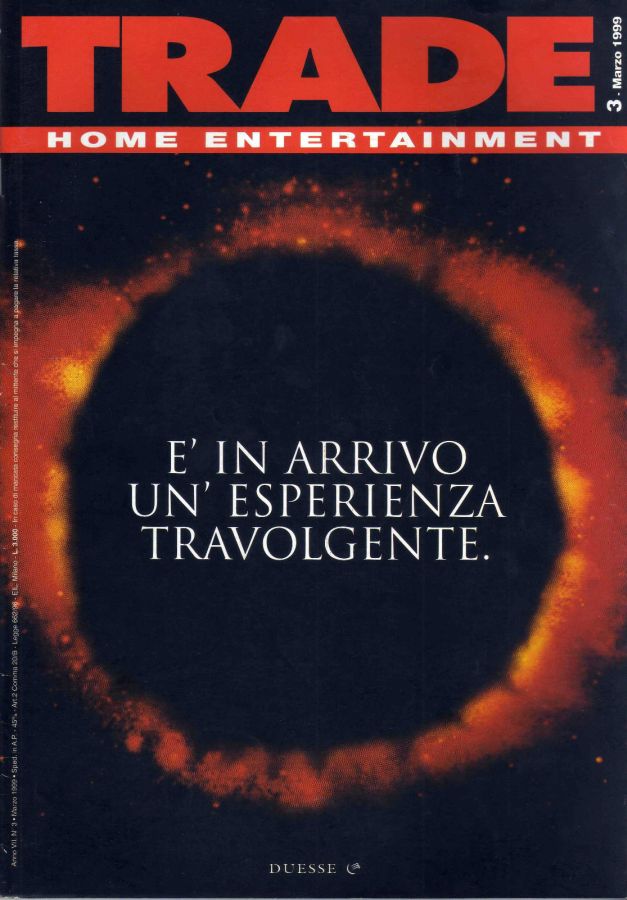 TRADE HOME ENTERTAINMENT magazine side cover March 1999