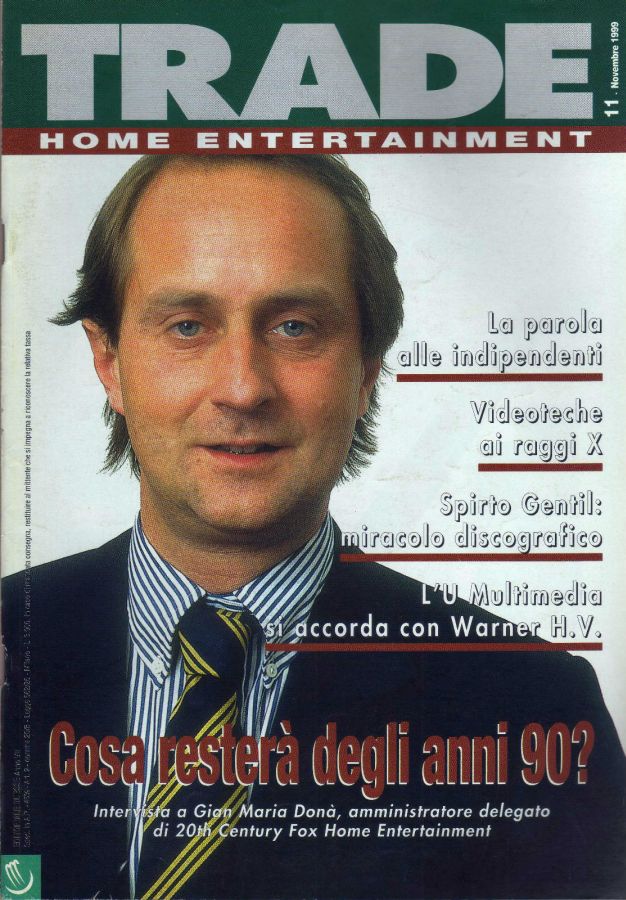 TRADE HOME ENTERTAINMENT magazine side cover November 1999