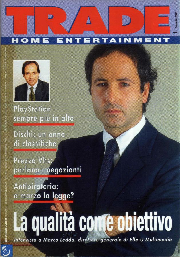 TRADE HOME ENTERTAINMENT magazine side cover January 2000