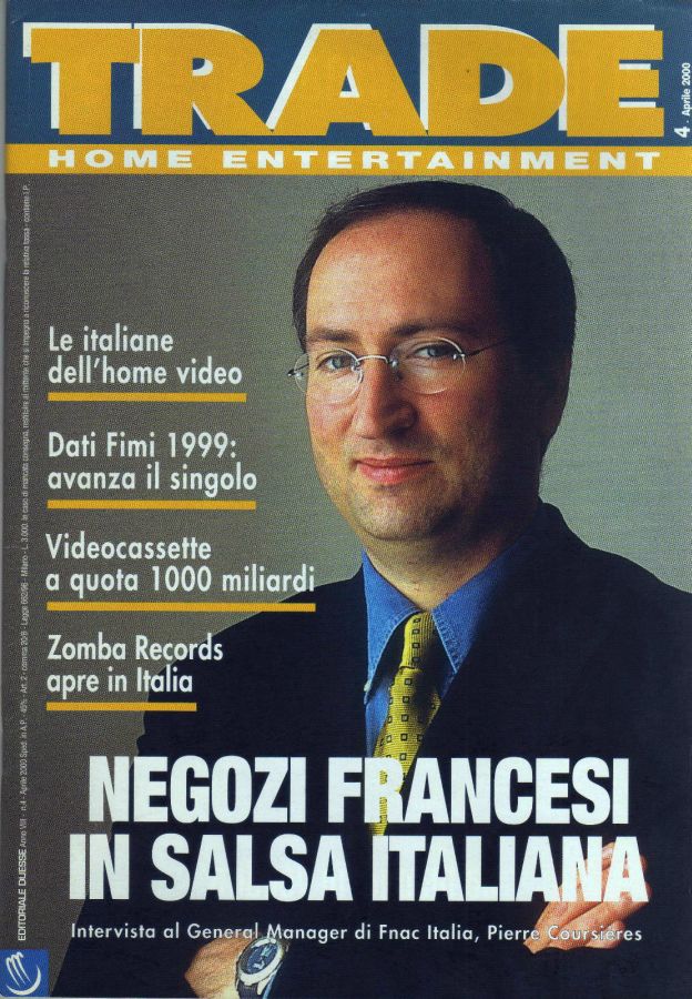 TRADE HOME ENTERTAINMENT magazine side cover April 2000