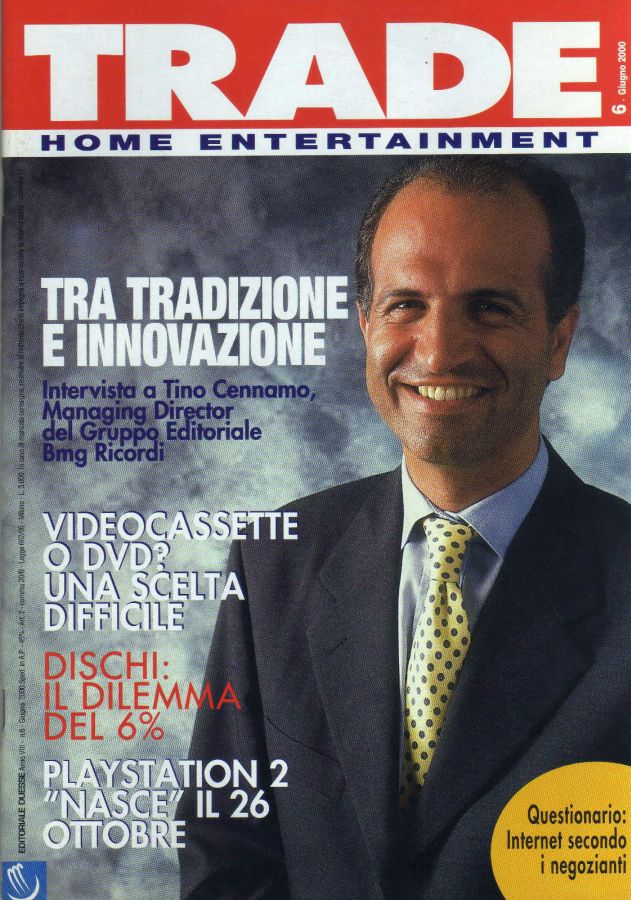 TRADE HOME ENTERTAINMENT magazine side cover June 2000