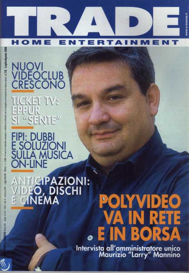 TRADE HOME ENTERTAINMENT magazine side cover July/August 2000
