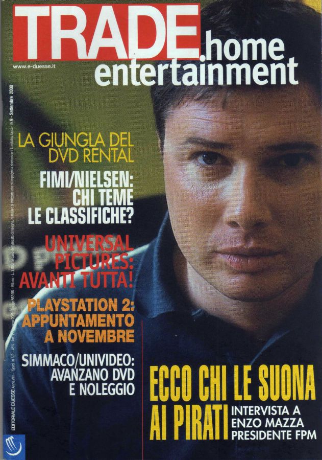 TRADE HOME ENTERTAINMENT magazine side cover September 2000