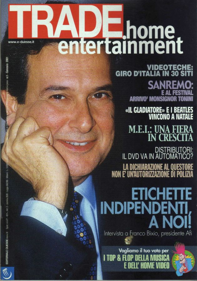 TRADE HOME ENTERTAINMENT magazine side cover December 2000
