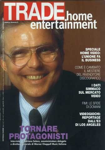 TRADE HOME ENTERTAINMENT magazine side cover July/August 2001