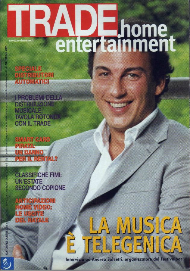 TRADE HOME ENTERTAINMENT magazine side cover October 2001