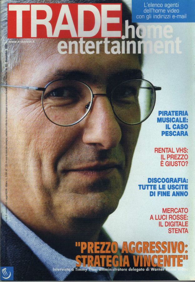 TRADE HOME ENTERTAINMENT magazine side cover November 2001
