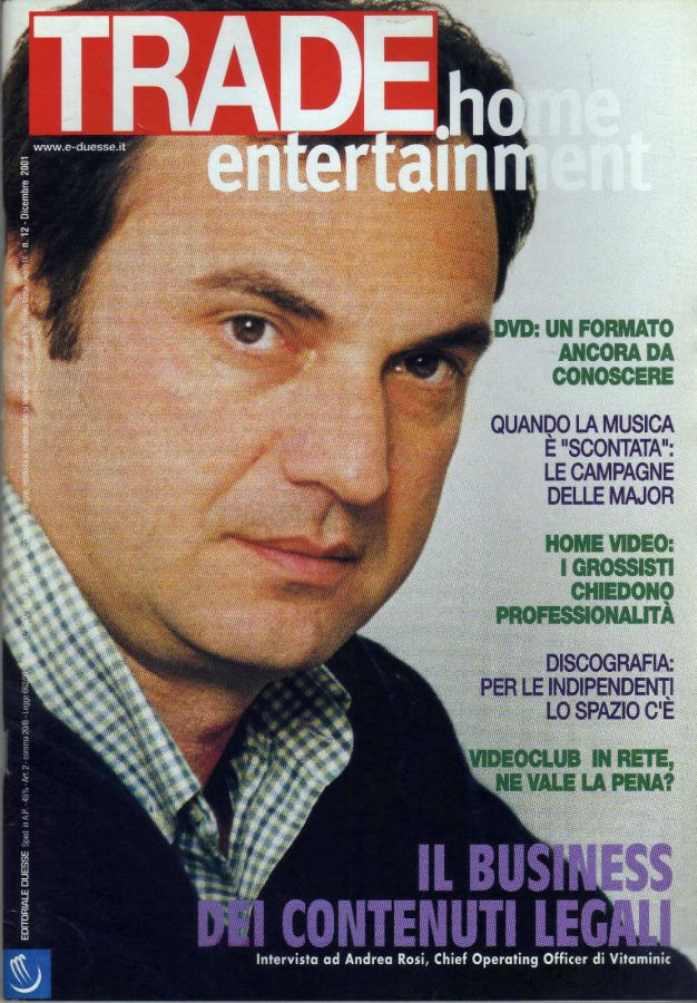 TRADE HOME ENTERTAINMENT magazine side cover December 2001