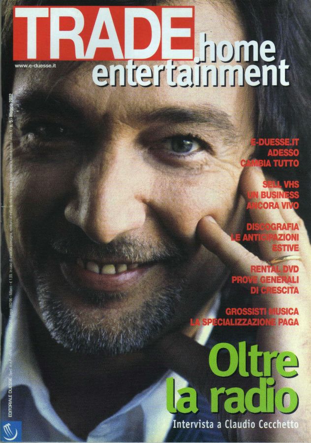 TRADE HOME ENTERTAINMENT magazine side cover May 2002
