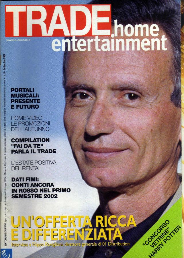TRADE HOME ENTERTAINMENT magazine side cover September 2002