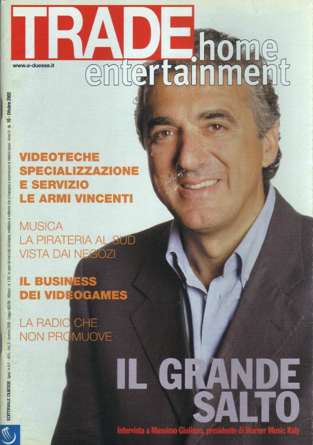 TRADE HOME ENTERTAINMENT magazine side cover October 2002