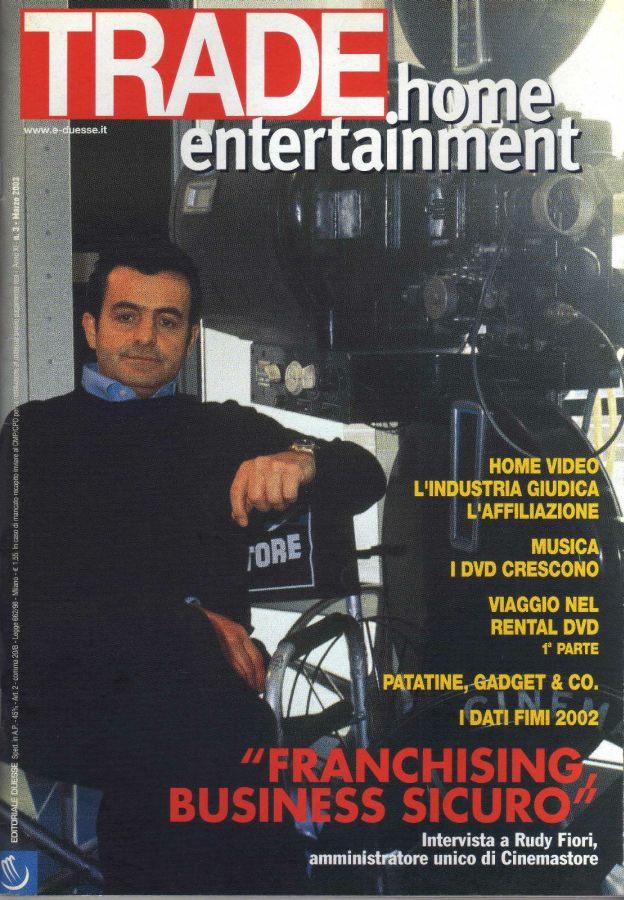 TRADE HOME ENTERTAINMENT magazine side cover March 2003