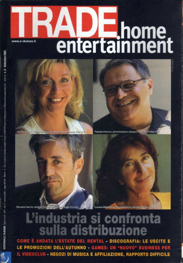TRADE HOME ENTERTAINMENT magazine side cover September 2003