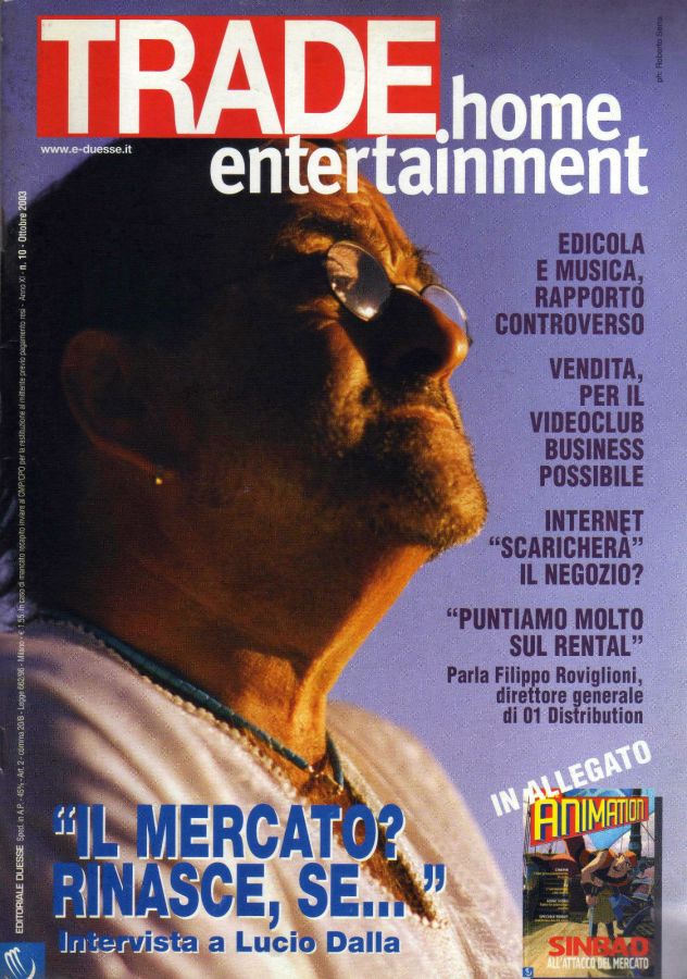 TRADE HOME ENTERTAINMENT magazine side cover October 2003