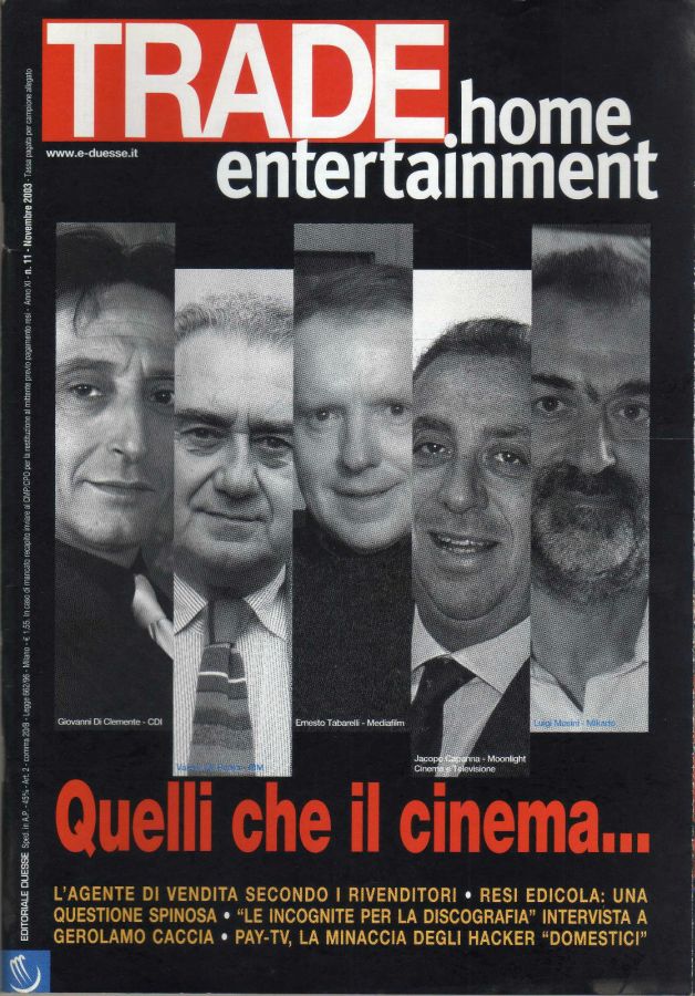 TRADE HOME ENTERTAINMENT magazine side cover November 2003