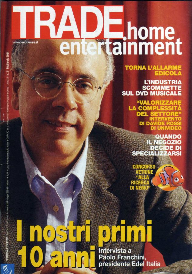 TRADE HOME ENTERTAINMENT magazine side cover February 2004