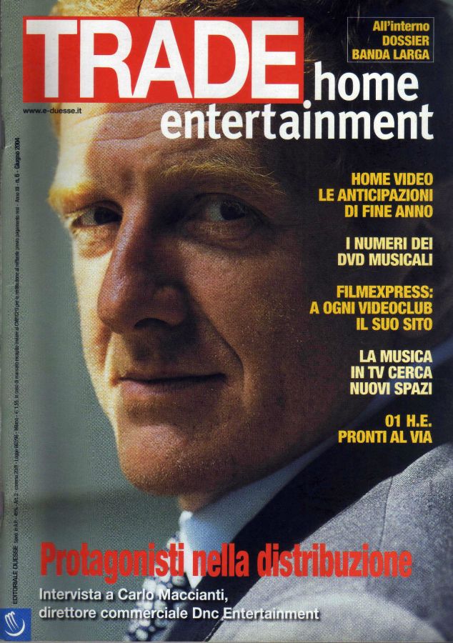 TRADE HOME ENTERTAINMENT magazine side cover June 2004
