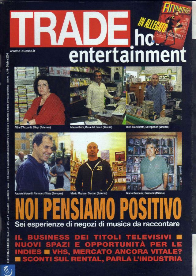 TRADE HOME ENTERTAINMENT magazine side cover October 2004