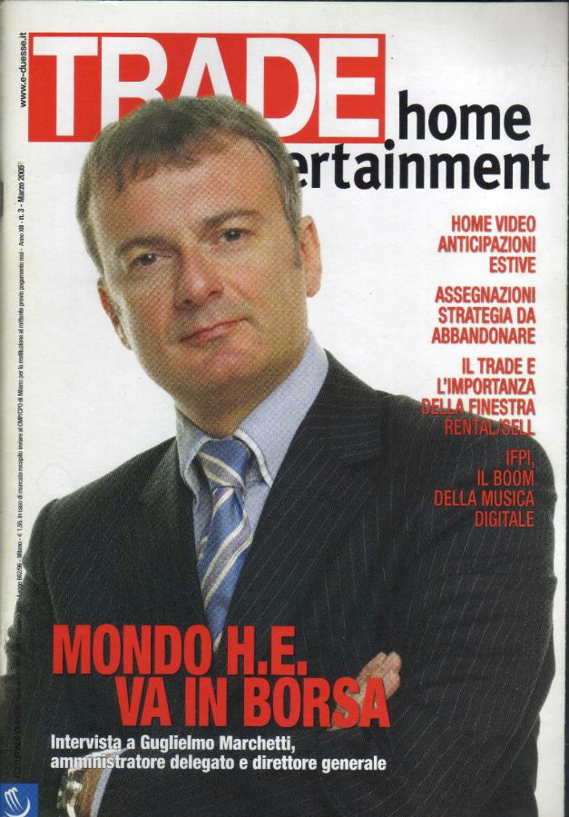 TRADE HOME ENTERTAINMENT magazine side cover March 2005