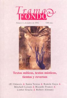 TRAMA Y FONDO magazine side cover Issue 5 December 1998