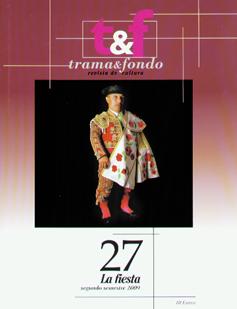TRAMA Y FONDO magazine side cover Issue 27 December 2009