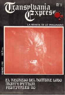TRANSYLVANIA EXPRESS magazine side cover Issue 1 January 1981