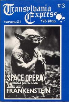 TRANSYLVANIA EXPRESS magazine side cover Issue 3 Summer 1981