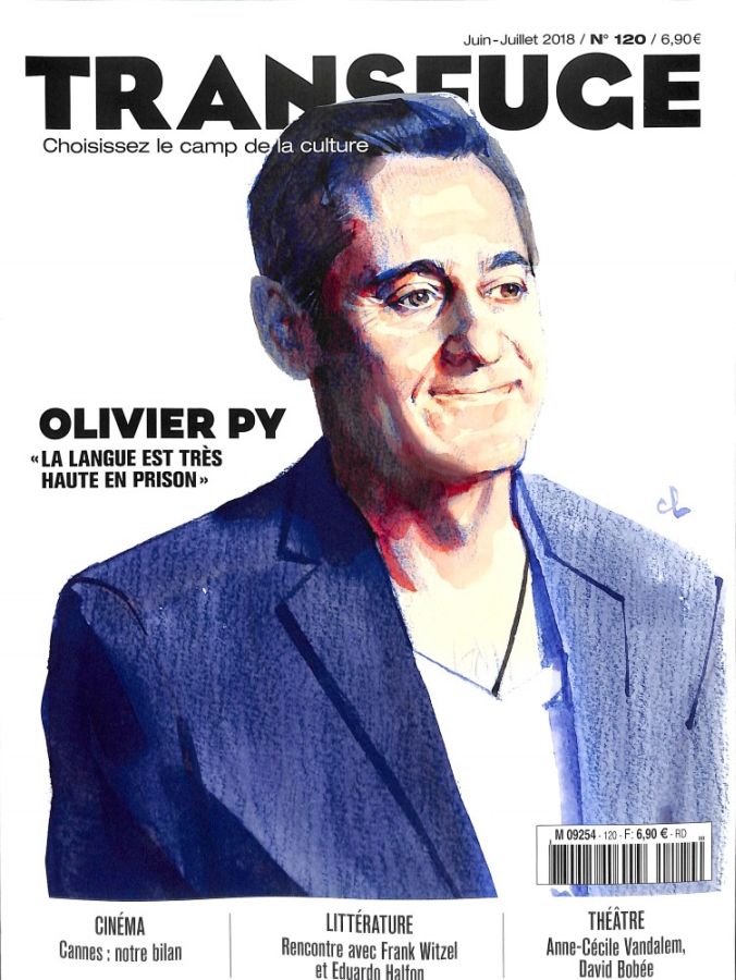 TRANSFUGE magazine side cover Issue 120  June/July 2018