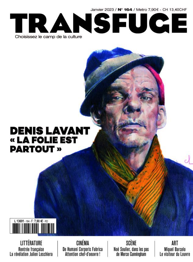 TRANSFUGE magazine side cover Issue 164  January 2023