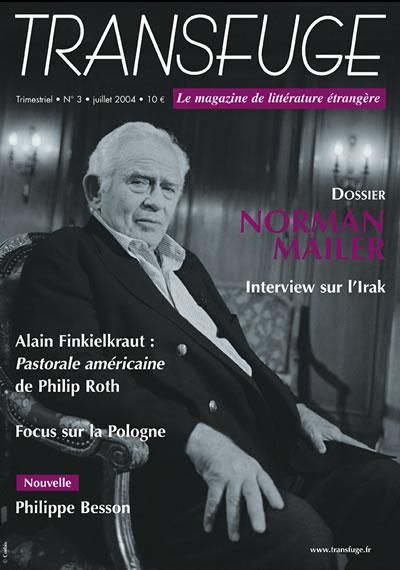 TRANSFUGE magazine side cover Issue 3 July 2004