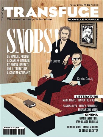 TRANSFUGE magazine side cover Issue 65 February 2013