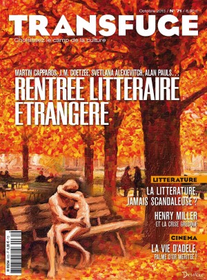 TRANSFUGE magazine side cover Issue 71 October 2013