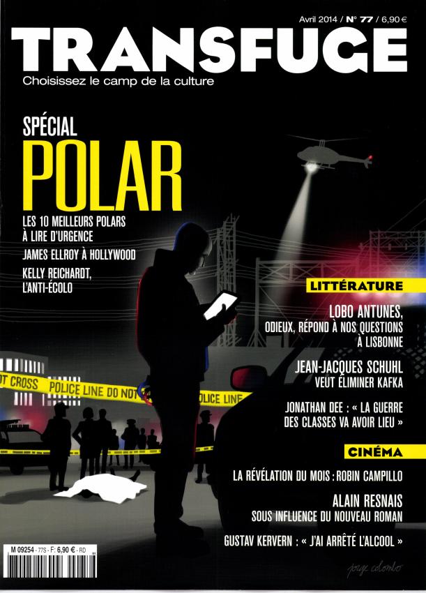 TRANSFUGE magazine side cover Issue 77 April 2014