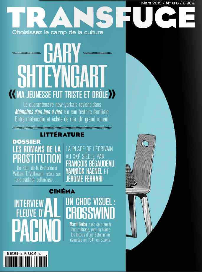 TRANSFUGE magazine side cover Issue 86 March 2015