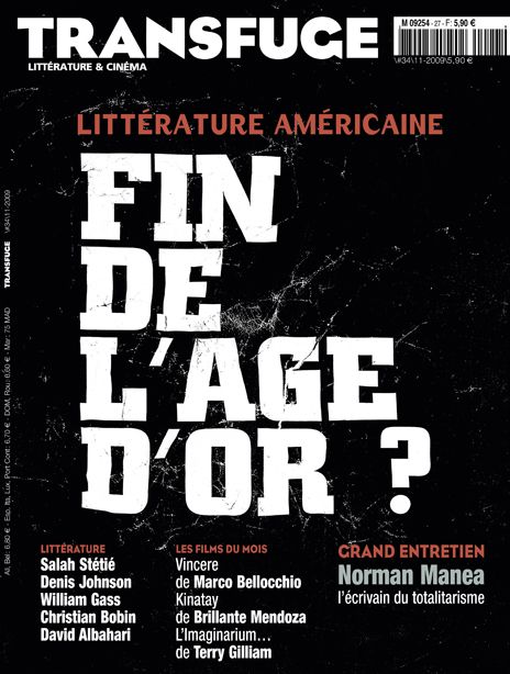 TRANSFUGE magazine side cover Issue 34 November 2009