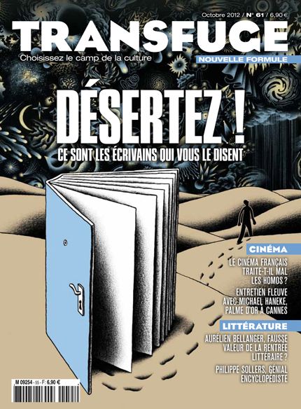 TRANSFUGE magazine side cover Issue 61 October 2012