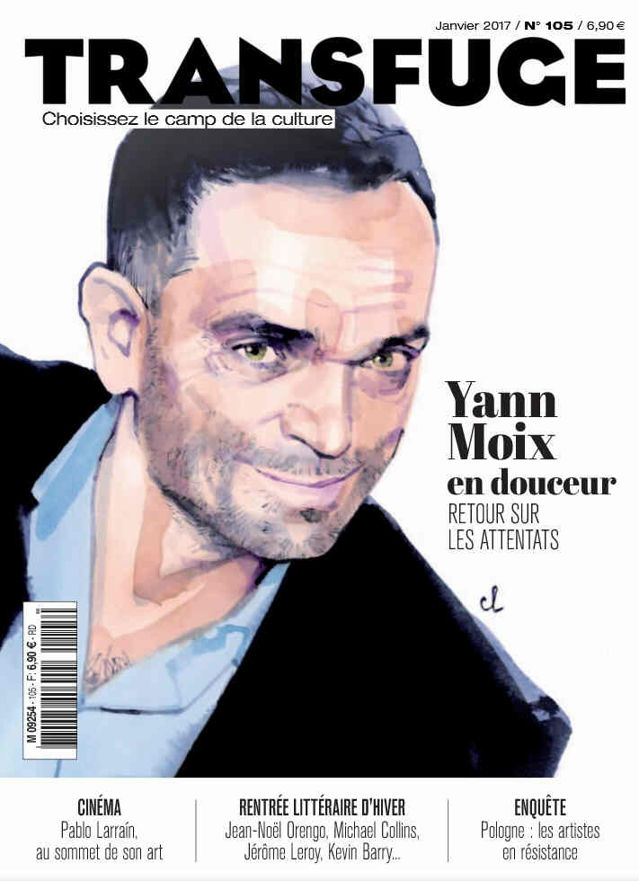 TRANSFUGE magazine side cover Issue 105 January 2017