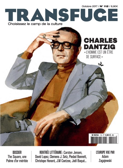 TRANSFUGE magazine side cover Issue 112  October 2017