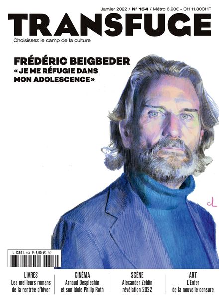 TRANSFUGE magazine side cover Issue 154  January 2022