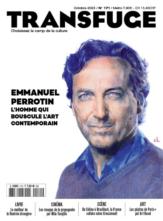 TRANSFUGE magazine side cover Issue 171  October 2023