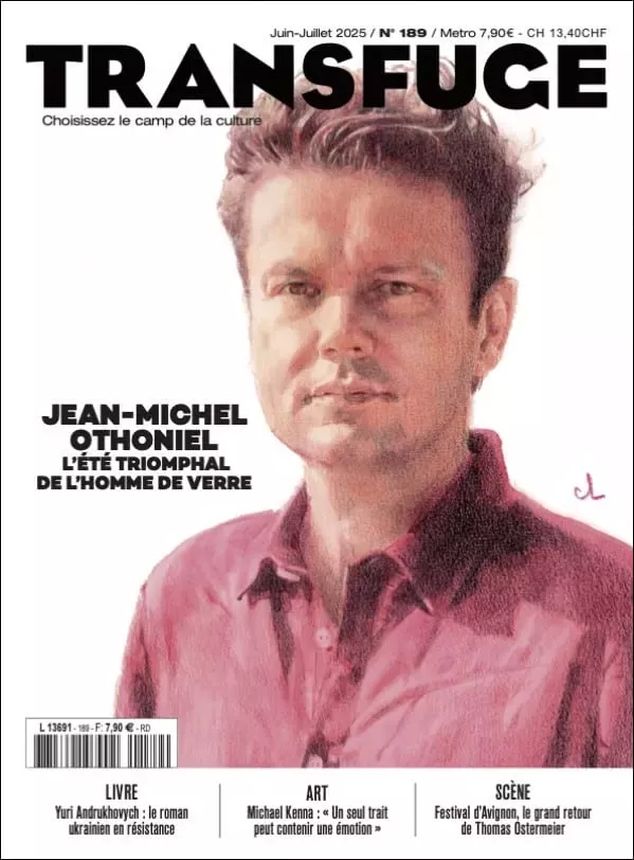 TRANSFUGE magazine side cover Issue 189  June/July 2025