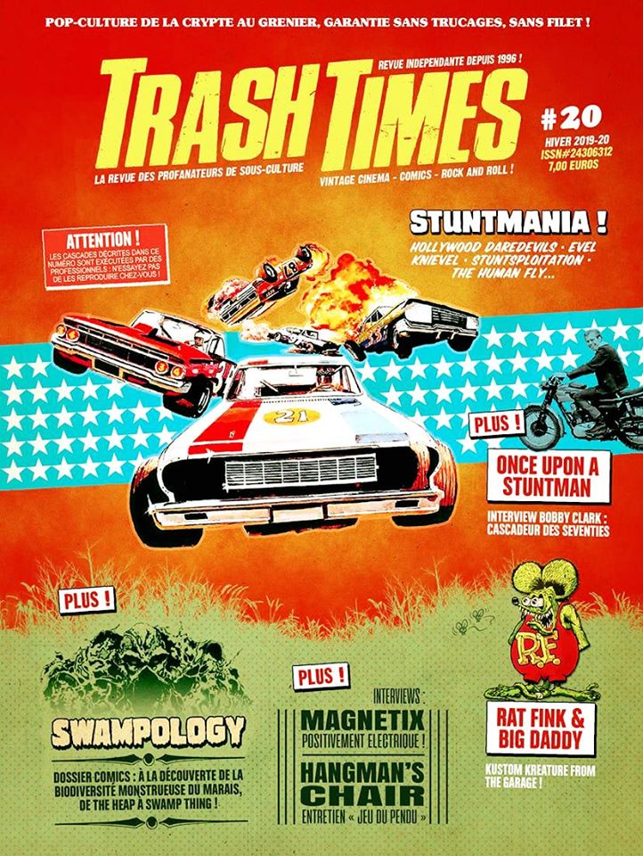 TRASH TIMES (Fr) magazine side cover Issue 20 Winter 2019