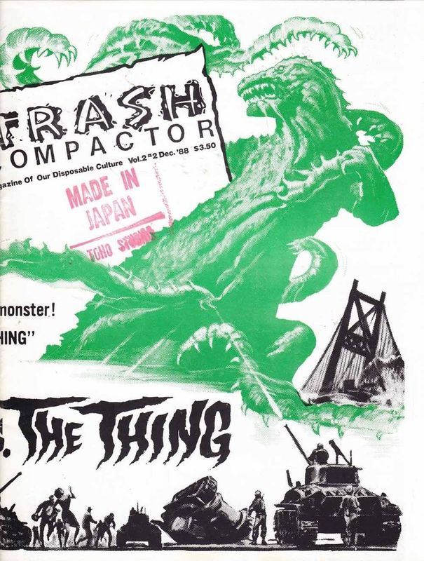 TRASH COMPACTOR magazine side cover  Vol 2 # 2 December 1988