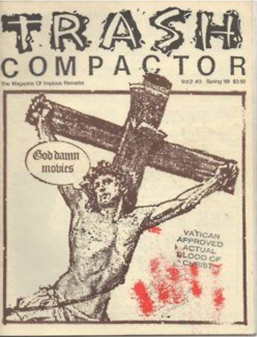TRASH COMPACTOR magazine side cover  Vol 2 # 3 Spring 1989