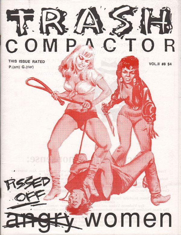 TRASH COMPACTOR magazine side cover  Vol 2 No  8   1996