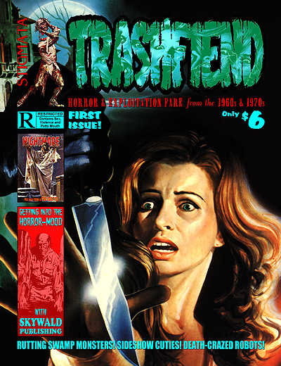 TRASHFIEND magazine side cover Issue 1 April/May/June 2002