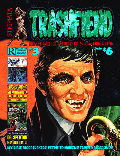 TRASHFIEND magazine side cover Issue 3 October/November/December 2002