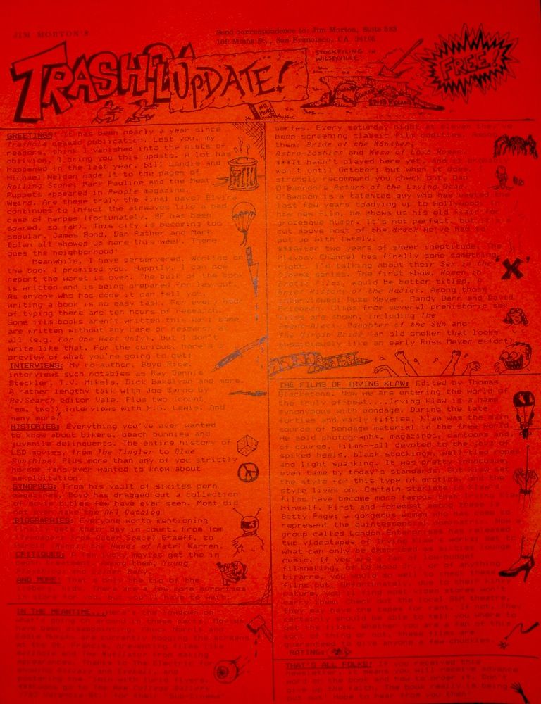 TRASHOLA magazine side cover  Vol 3 # 13?  